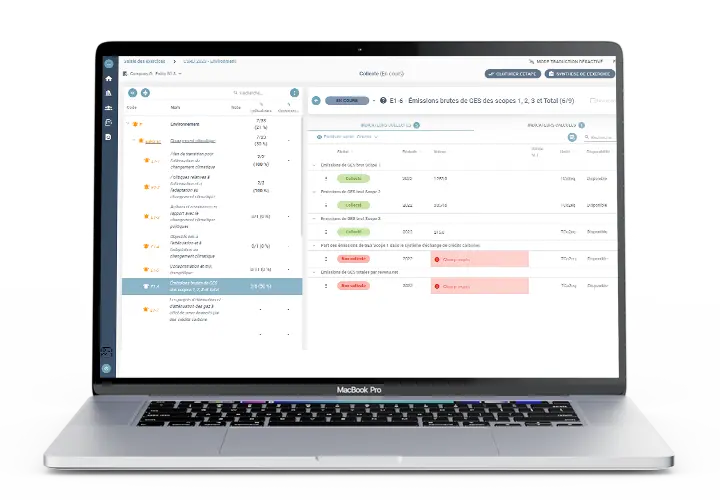Collecte ESG avec Act21